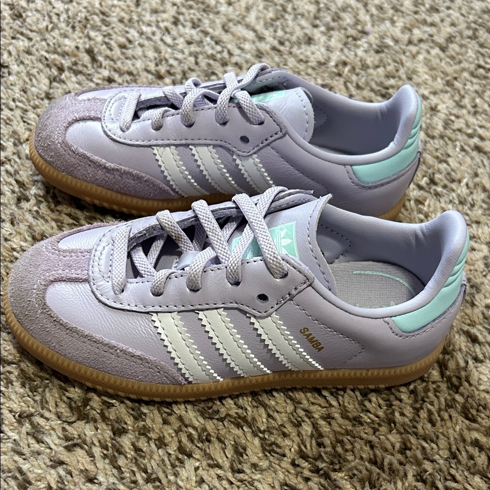 Adidas Kids' Lavender and Mint Sneakers